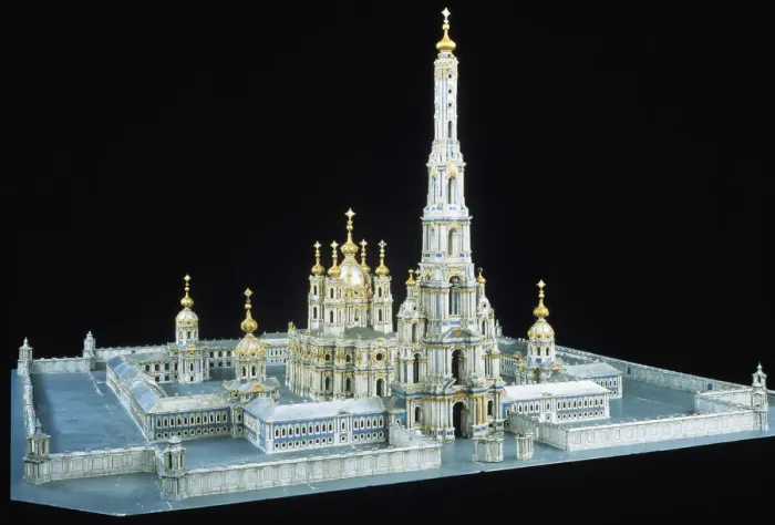Framed Print : Model of Smolny Convent of the Resurrection in St. Petersburg, 1750?1756. Artist: Rastrelli, Bartolomeo Francesco (1700-1771) Framed Print : Model of Smolny Convent of the Resurrection in St. Petersburg, 1750?1756. Artist: Rastrelli, Bartolomeo Francesco (1700-1771)