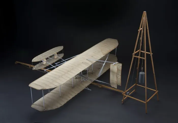 Framed Print : Model, Static, 1905 Wright Flyer, 1953. Creator: Joseph D. Fallo Framed Print : Model, Static, 1905 Wright Flyer, 1953. Creator: Joseph D. Fallo