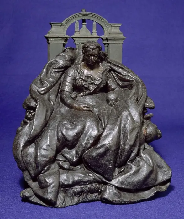 Framed Print : Model For Statue Of Queen Victoria At Winchester, 1887. Creator: Alfred Gilbert Framed Print : Model For Statue Of Queen Victoria At Winchester, 1887. Creator: Alfred Gilbert