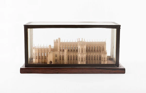 Model of Westminster Hall, England, c. 1830. Creator: Unknown