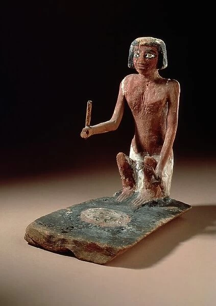 Model of a Woman Tending a Fire, 2134-1991 B.C.. Creator: Unknown