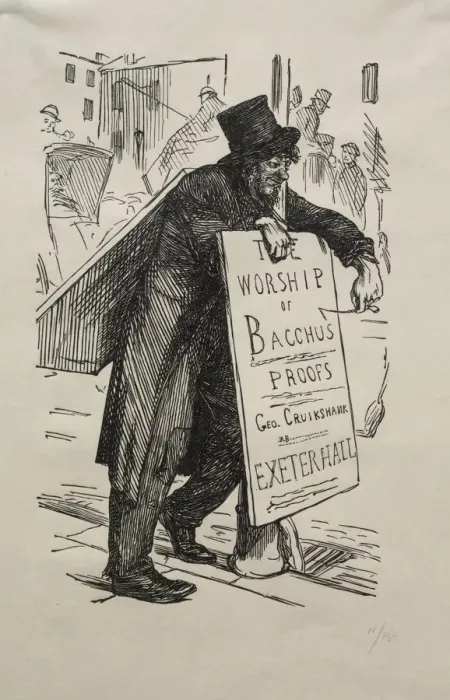 Framed Print : The Modern Art of Advertising, 1863. Creator: George Louis Palmella Busson Du Maurier (British Framed Print : The Modern Art of Advertising, 1863. Creator: George Louis Palmella Busson Du Maurier (British