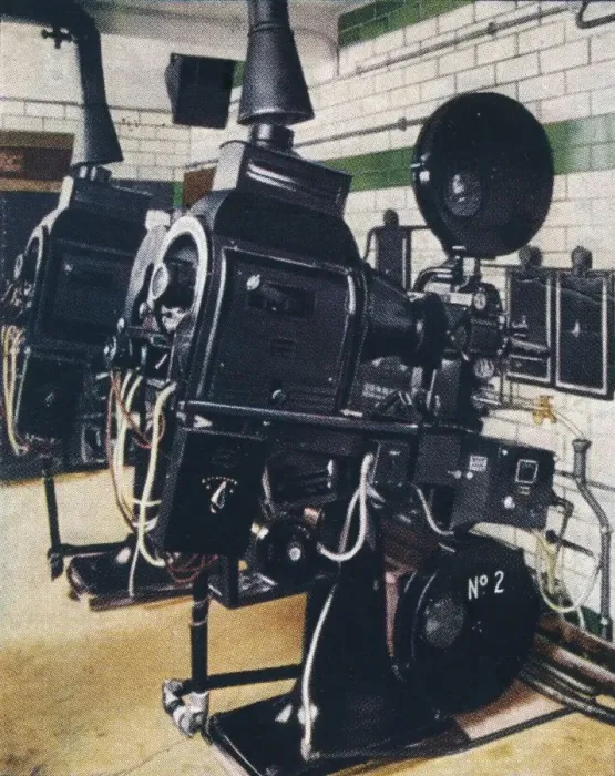Framed Print : Modern cinema operating box, 1938 Framed Print : Modern cinema operating box, 1938