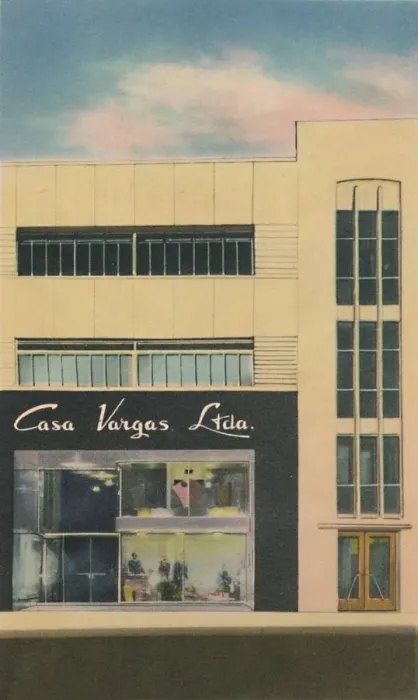 Framed Print : The Modern Department Store Casa Vargas Ltda. Barranquilla, c1940s Framed Print : The Modern Department Store Casa Vargas Ltda. Barranquilla, c1940s