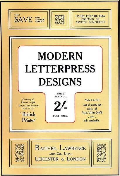 Modern Letterpress Designs - Prize Design, 1909. Creator: Unknown
