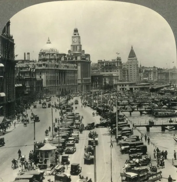 Framed Print : A Modern Metropolis of the Orient - The Bund, Shanghai, China, c1930s. Creator: Unknown Framed Print : A Modern Metropolis of the Orient - The Bund, Shanghai, China, c1930s. Creator: Unknown