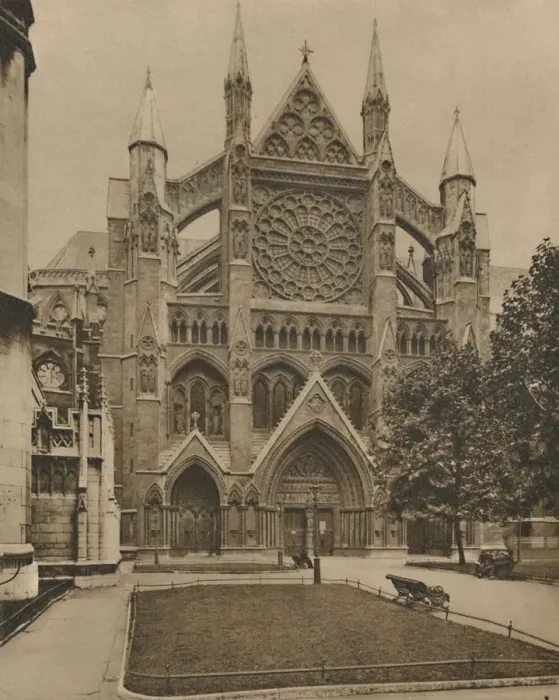 Framed Print : The Modern North Front and the Main Entrance to the Abbey, c1935. Creator: Unknown Framed Print : The Modern North Front and the Main Entrance to the Abbey, c1935. Creator: Unknown