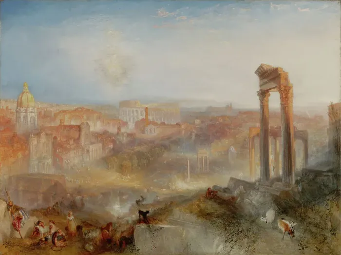Framed Print : Modern Rome - Campo Vaccino, 1839. Creator: JMW Turner Framed Print : Modern Rome - Campo Vaccino, 1839. Creator: JMW Turner