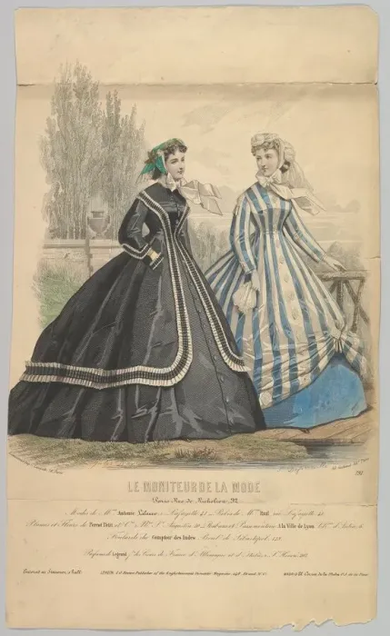 Framed Print : Modes de Mme. Antonie Lalanne, No. 791, from Le Moniteur de la Mode, 1848 Framed Print : Modes de Mme. Antonie Lalanne, No. 791, from Le Moniteur de la Mode, 1848