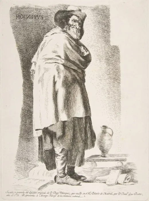 Framed Print : Moenippus (Menipo Filosofo), 1778. Creator: Francisco Goya Framed Print : Moenippus (Menipo Filosofo), 1778. Creator: Francisco Goya