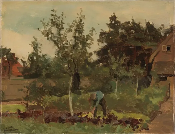 Framed Print : Moestuin, 1885-1922. Creator: Willem Witsen Framed Print : Moestuin, 1885-1922. Creator: Willem Witsen