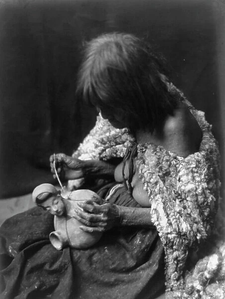 The Mohave potter, c1907. Creator: Edward Sheriff Curtis