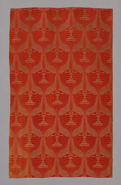 Mohnkopfe (Poppyheads) (Dress or Furnishing Fabric), Vienna, 1900. Creator: Johan Backhausen und Sohne
