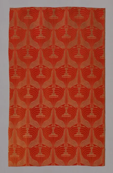 Framed Print : Mohnkopfe (Poppyheads) (Dress or Furnishing Fabric), Vienna, 1900. Creator: Johan Backhausen und Sohne Framed Print : Mohnkopfe (Poppyheads) (Dress or Furnishing Fabric), Vienna, 1900. Creator: Johan Backhausen und Sohne