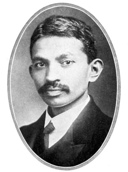 Mohondas Karamchand Gandhi (1869-1948), as a young man