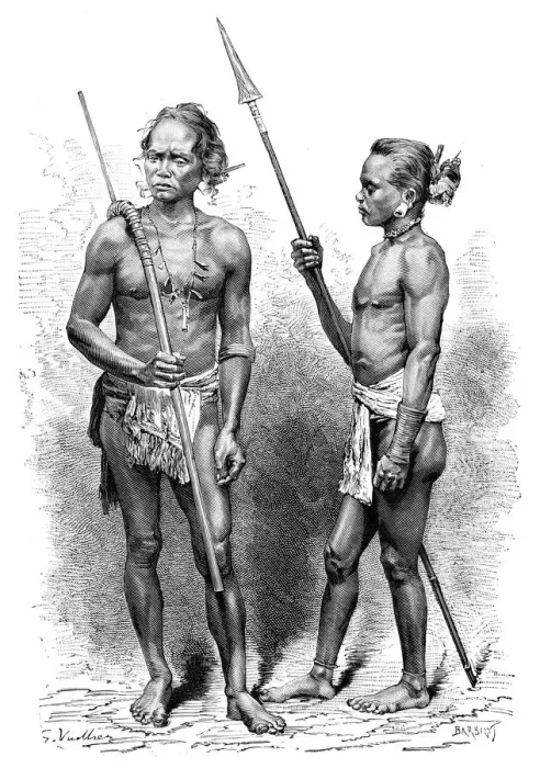 Framed Print : Moi people, Indonesia, 1895. Artist: Charles Barbant Framed Print : Moi people, Indonesia, 1895. Artist: Charles Barbant