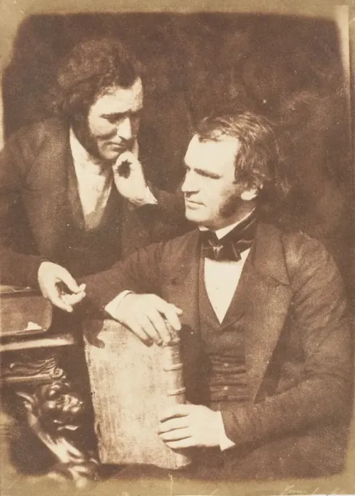 Framed Print : Moir (?) and John Wilson, 1843-47. Creators: David Octavius Hill, Robert Adamson Framed Print : Moir (?) and John Wilson, 1843-47. Creators: David Octavius Hill, Robert Adamson