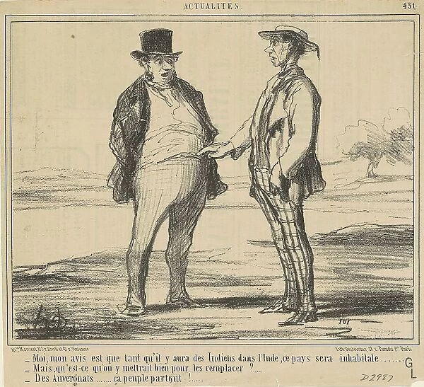 Mois, mon avis est... 19th century. Creator: Honore Daumier