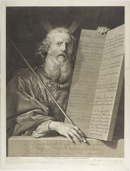 Moise, 1699. Creator: Gerard Edelinck