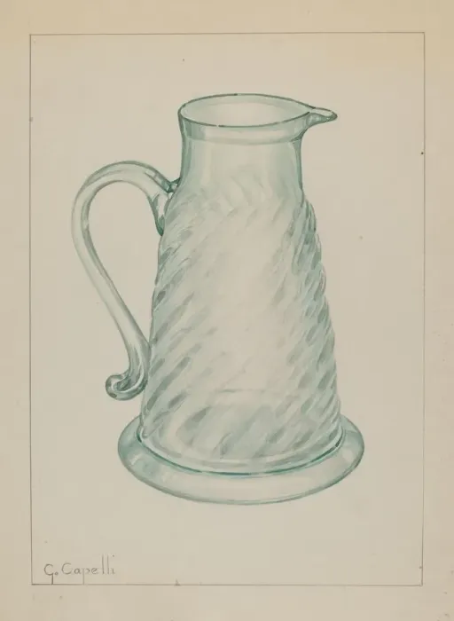 Framed Print : Molasses Jug, c. 1937. Creator: Giacinto Capelli Framed Print : Molasses Jug, c. 1937. Creator: Giacinto Capelli