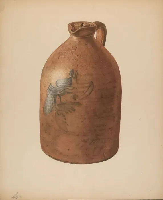 Framed Print : Molasses Jug, c. 1940. Creator: Giacinto Capelli Framed Print : Molasses Jug, c. 1940. Creator: Giacinto Capelli