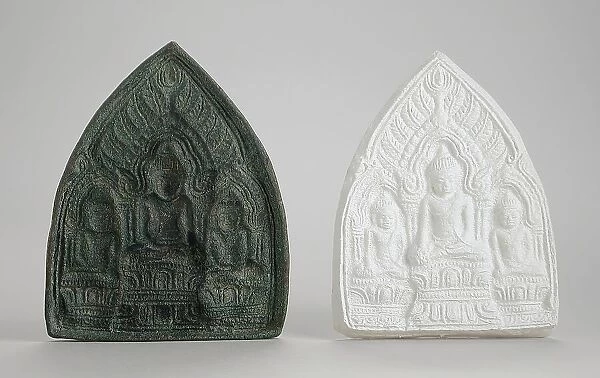 Mold for a Buddhist Votive Tablet, 12th-13th century. Creator: Unknown