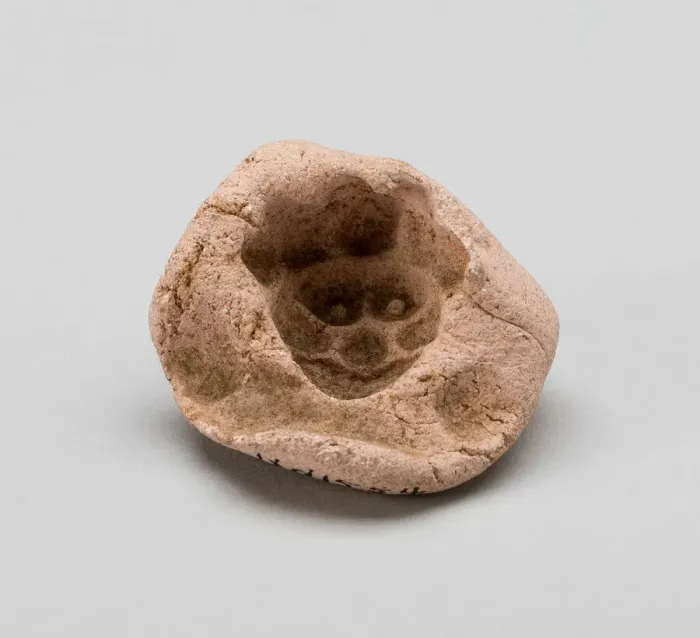 Framed Print : Mold for Face of Figurine, c. A. D. 100 / 600. Creator: Unknown Framed Print : Mold for Face of Figurine, c. A. D. 100 / 600. Creator: Unknown