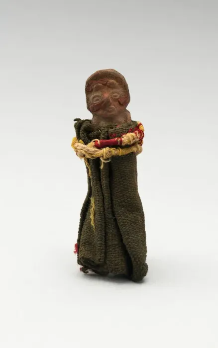 Framed Print : Mold-Made Female Figurine Wrapped in Cloth and Tied with String, c. A. D. 100 / 600 Framed Print : Mold-Made Female Figurine Wrapped in Cloth and Tied with String, c. A. D. 100 / 600