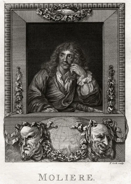 Framed Print : Moliere, 1775. Artist: Thomas Cook Framed Print : Moliere, 1775. Artist: Thomas Cook