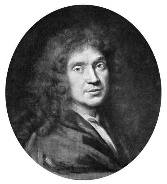 Moliere, French theatre writer, director and actor, 17th century. Artist: Pierre Mignard