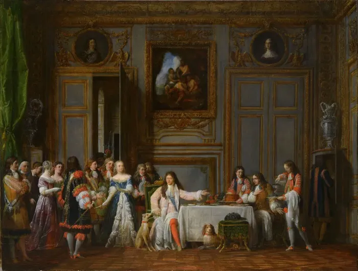 Framed Print : Moliere Honored by Louis XIV, 1824. Creator: Garneray Framed Print : Moliere Honored by Louis XIV, 1824. Creator: Garneray