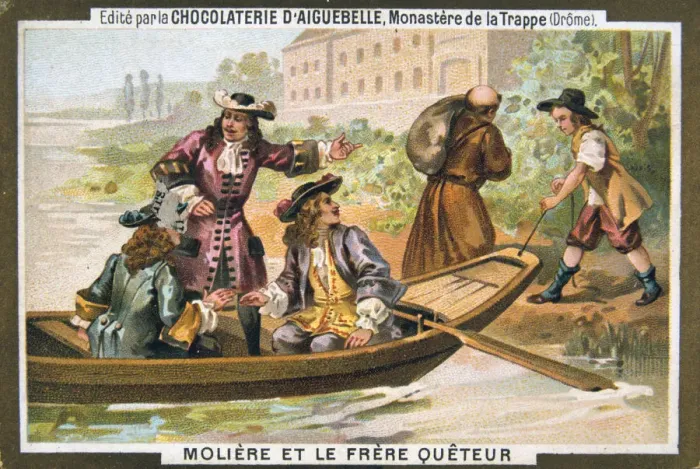 Framed Print : Moliere and the mendicant friar, (19th century) Framed Print : Moliere and the mendicant friar, (19th century)
