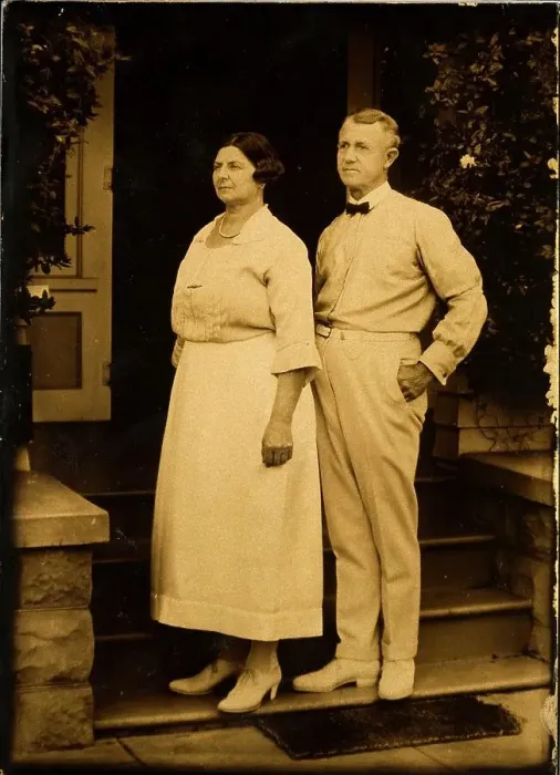 Framed Print : Mom and Dad on their Anniversary, c1880s, (1920s). Creator: Edward Sheriff Curtis Framed Print : Mom and Dad on their Anniversary, c1880s, (1920s). Creator: Edward Sheriff Curtis
