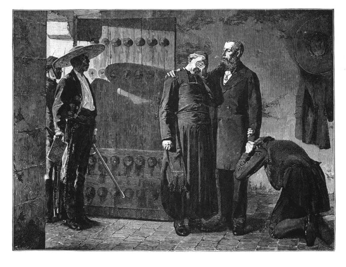 Framed Print : Last moments of the Emperor Maximilian, 1867, (late 19th century)