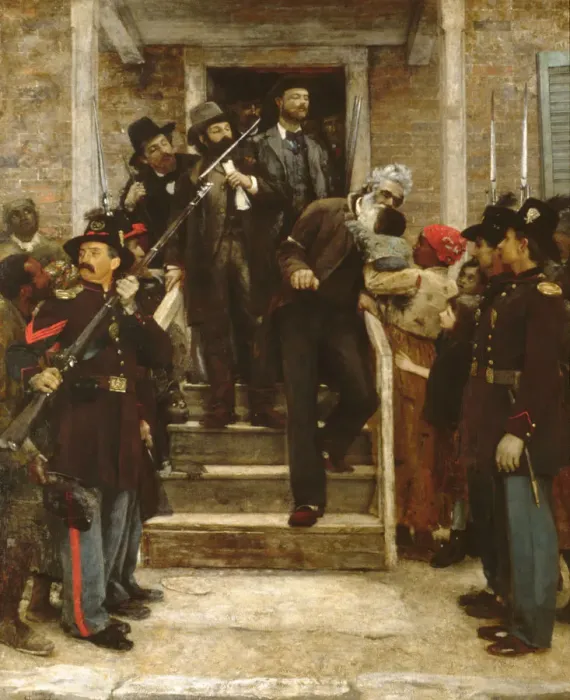 Framed Print : The Last Moments of John Brown, 1882-84. Creator: Thomas Hovenden Framed Print : The Last Moments of John Brown, 1882-84. Creator: Thomas Hovenden