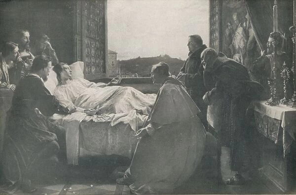 The Last Moments of Raphael, 1866, (1917). Artist: Henry Nelson O Neil
