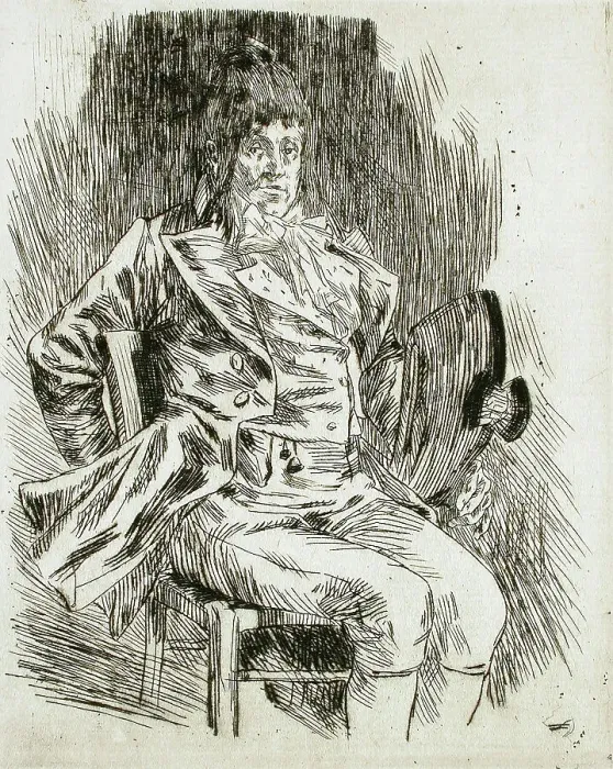 Framed Print : Mon Grand-Oncle, 1875. Creator: Félicien Rops Framed Print : Mon Grand-Oncle, 1875. Creator: Félicien Rops