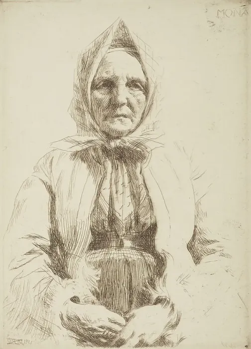 Framed Print : Mona, 1911. Creator: Anders Leonard Zorn Framed Print : Mona, 1911. Creator: Anders Leonard Zorn