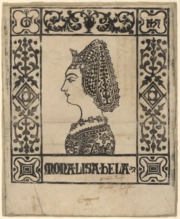 Framed Print : Mona Lisa Bela, c. 1460. Creator: Unknown Framed Print : Mona Lisa Bela, c. 1460. Creator: Unknown