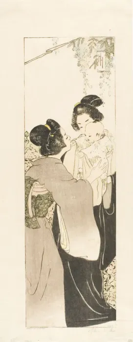 Framed Print : A Monarch of Japan, 1901. Creator: Helen Hyde Framed Print : A Monarch of Japan, 1901. Creator: Helen Hyde