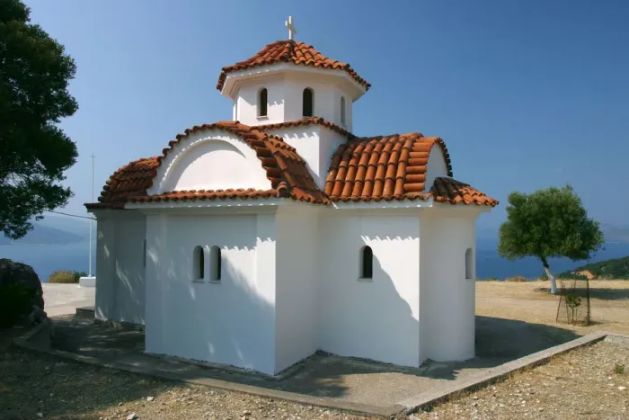 Framed Print : Monastery of Agrilion Church, Kefalonia, Greece Framed Print : Monastery of Agrilion Church, Kefalonia, Greece