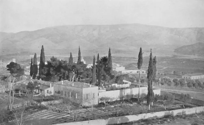 Framed Print : A Monastery at the foot of Hymettus, 1913 Framed Print : A Monastery at the foot of Hymettus, 1913