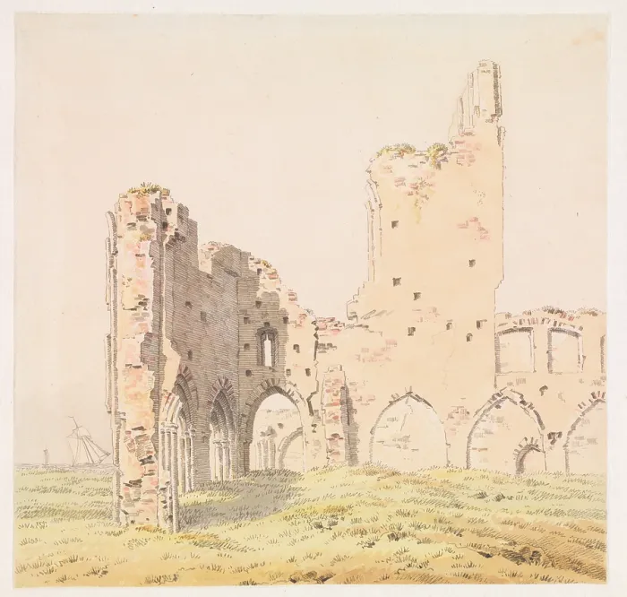 Framed Print : Monastery ruin Eldena near Greifswald, 1814. Creator: Friedrich, Caspar David (1774-1840) Framed Print : Monastery ruin Eldena near Greifswald, 1814. Creator: Friedrich, Caspar David (1774-1840)