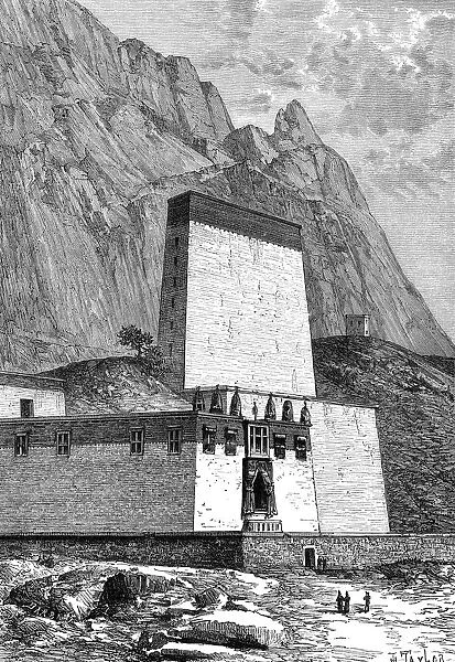 Monastery at Shigatze, Tibet, c1890