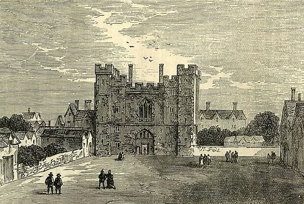 The Monastery of St. John of Jerusalem, Clerkenwell - The Gate from the West, (c1872)