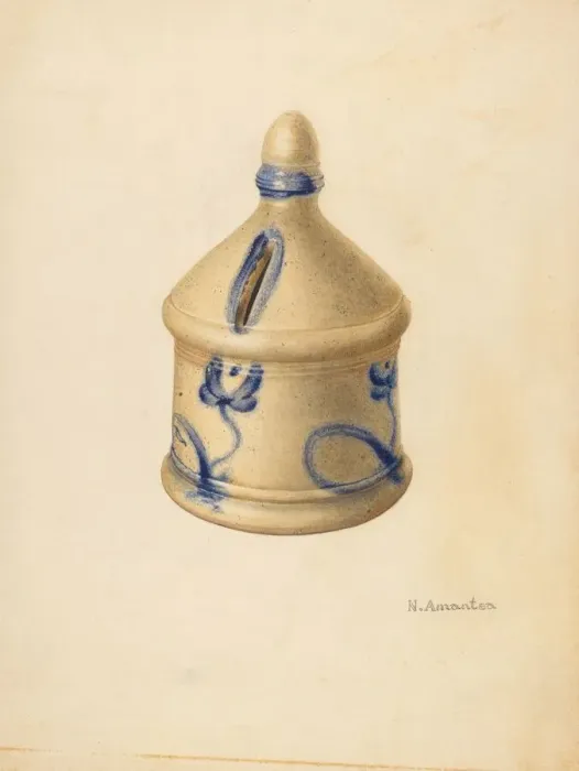 Framed Print : Money Bank, c. 1938. Creator: Nicholas Amantea Framed Print : Money Bank, c. 1938. Creator: Nicholas Amantea