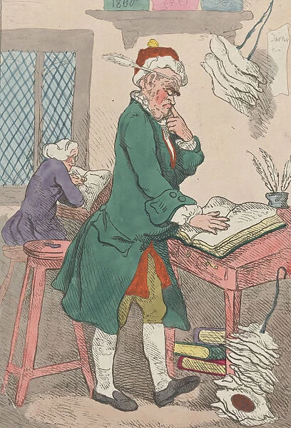A Money Scrivener, January 1, 1801. January 1, 1801. Creator: Thomas Rowlandson