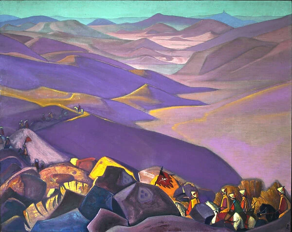 Mongolia. Genghis Khans Campaign, 1937-1938. Artist: Roerich, Nicholas (1874-1947)