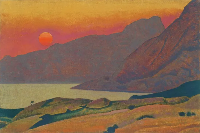 Framed Print : Monhegan. Maine, 1922. Creator: Roerich, Nicholas (1874-1947) Framed Print : Monhegan. Maine, 1922. Creator: Roerich, Nicholas (1874-1947)