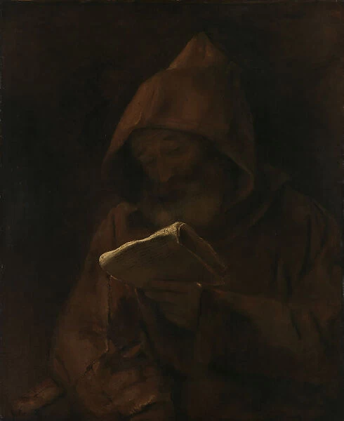 A Monk reading, 1661. Creator: Rembrandt van Rhijn (1606-1669)